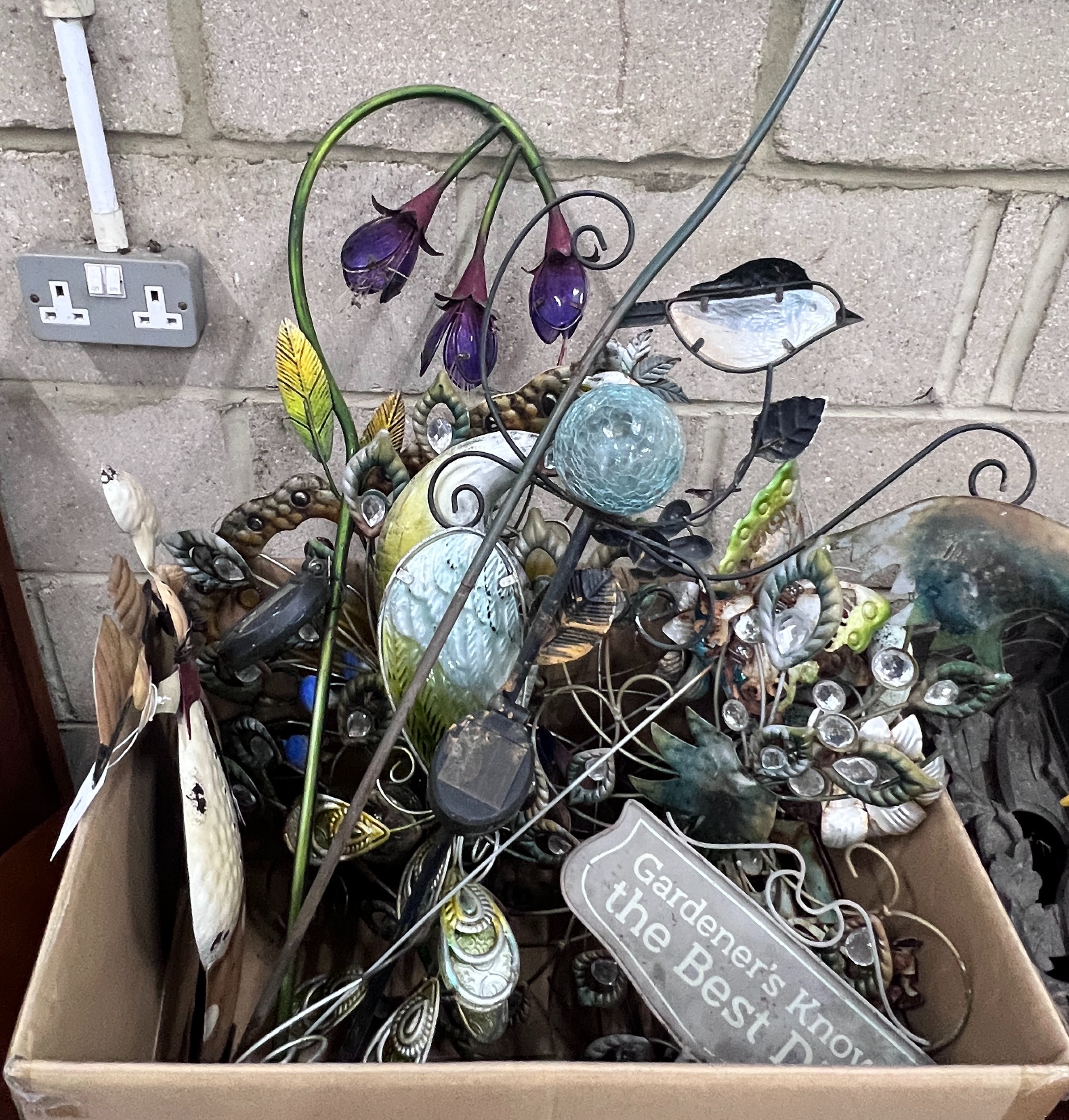 A quantity of assorted garden ornaments